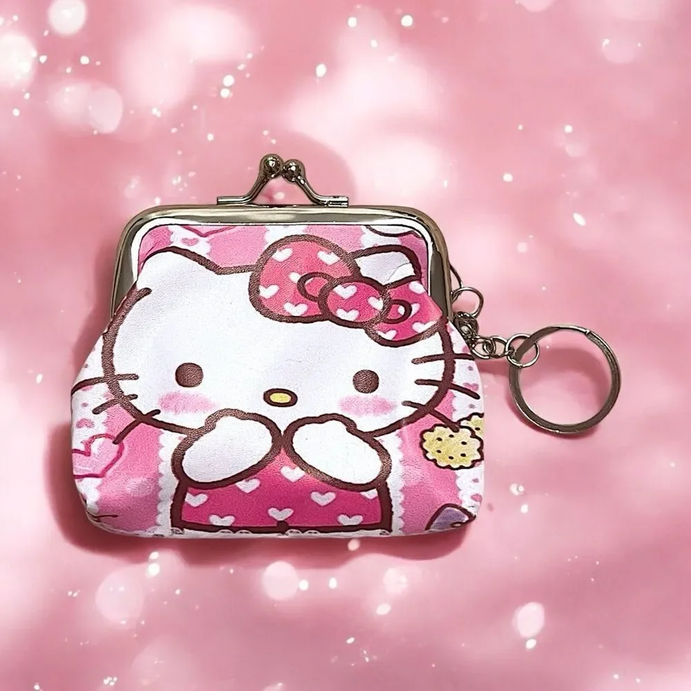 🤯5/$25🤯 Pink Hello Kitty Keychain Coin Purse